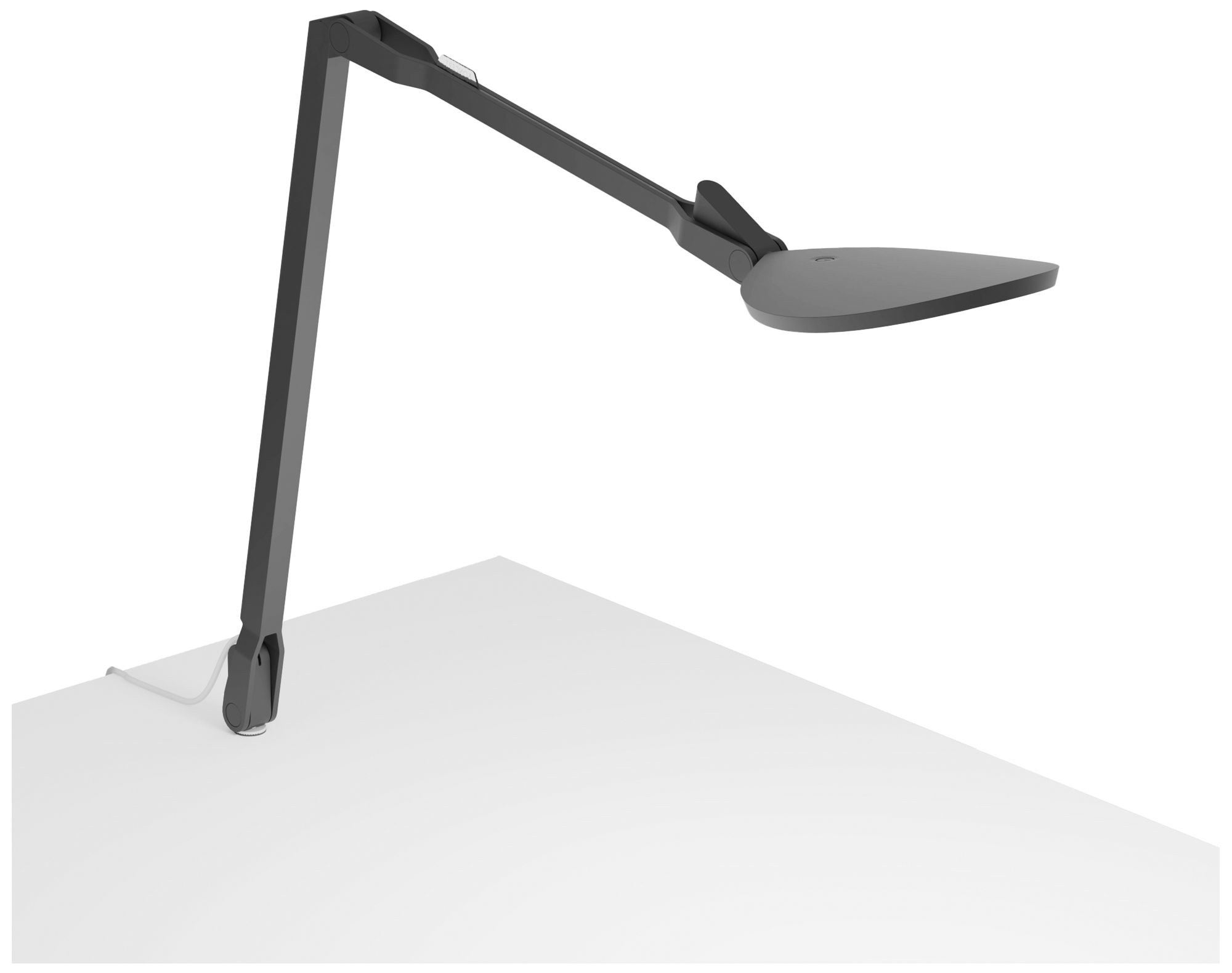 Koncept Splitty Reach (Warm) (Matte Black) Desk Lamp, Through-Table Mt