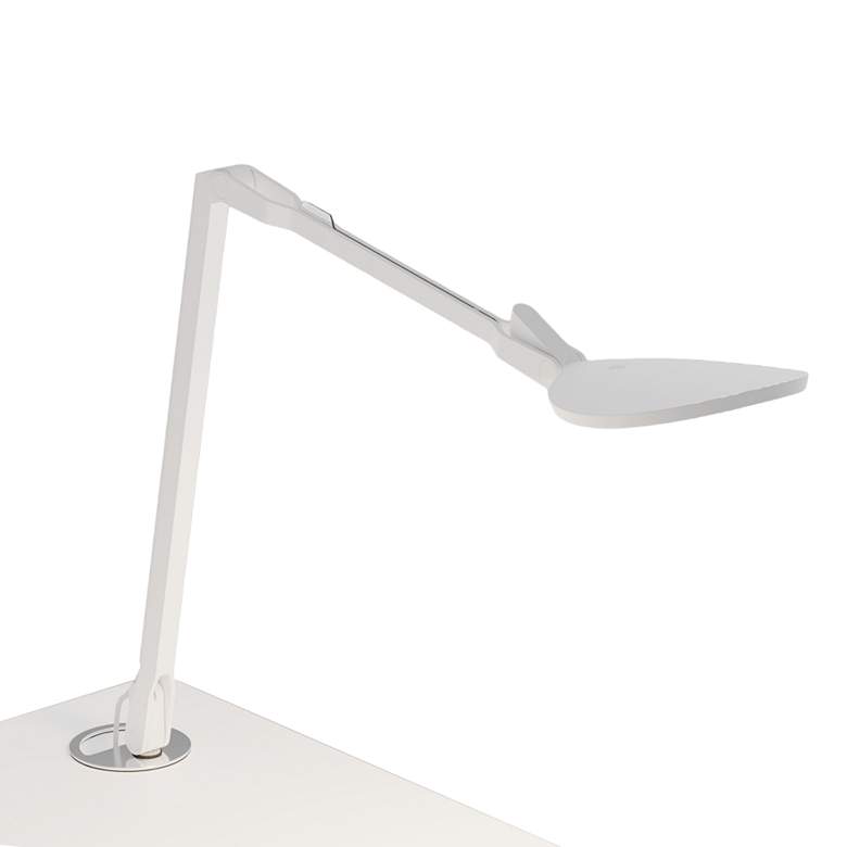 Image 1 Koncept Splitty Reach (Warm) (Matte White) Desk Lamp, Grommet Mount