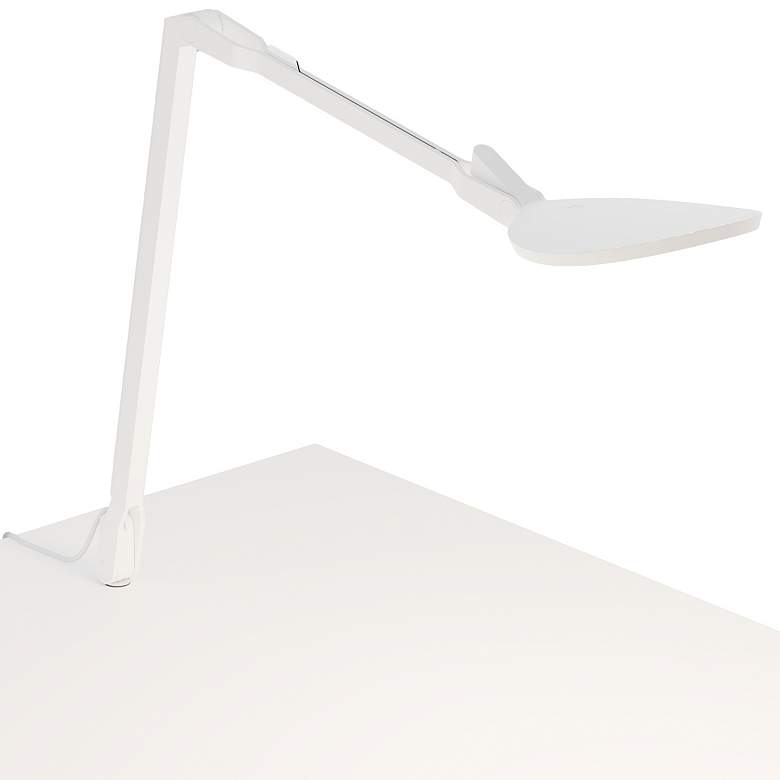 Image 1 Koncept Splitty Reach, (Warm, (Matte White) Desk Lamp, Through-Table Mt