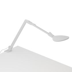Koncept Splitty Reach, Warm, (Matte White) Desk Lamp w/ 2-Pce Desk Clamp