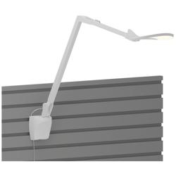 Koncept Splitty Reach, Warm, Matte White) Desk Lamp w/ Slatwall Mount