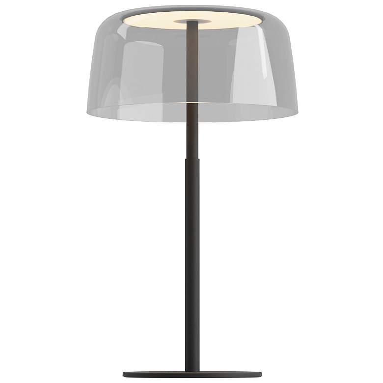 Image 1 Koncept Yurei 14" High Clear Dome Shade and Black Modern Table Lamp