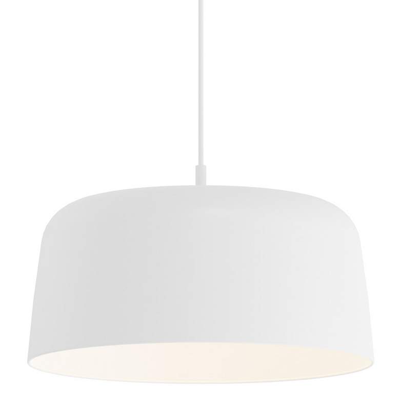 Image 1 Koncept Yurei 14" Wide White Finish White Shade LED Pendant Light