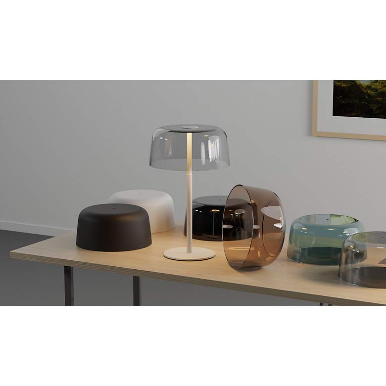Image 3 Koncept Yurei 22" High Modern LED Black Dome Table Lamp more views