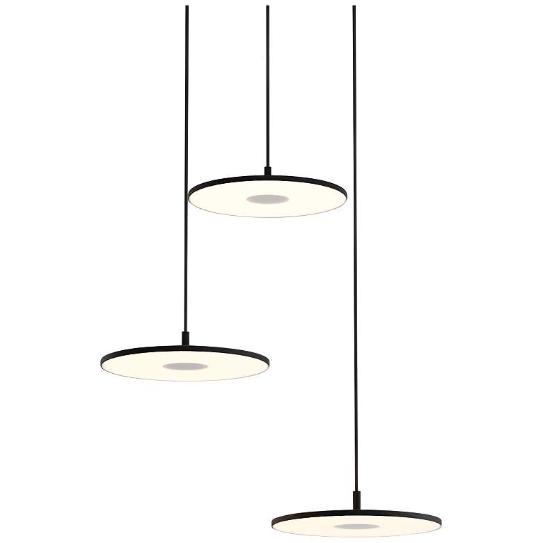 Image 2 Koncept Yurei 30" Wide Matte Black 3-Light LED Pendant