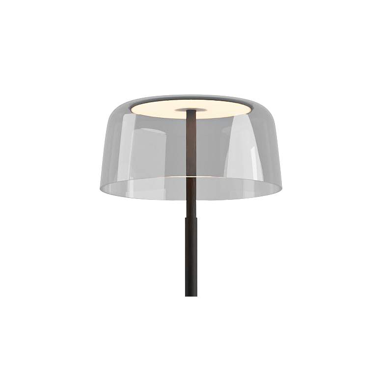 Image 3 Koncept Yurei 58" High Modern LED Clear Shade Black Finish Floor Lamp more views
