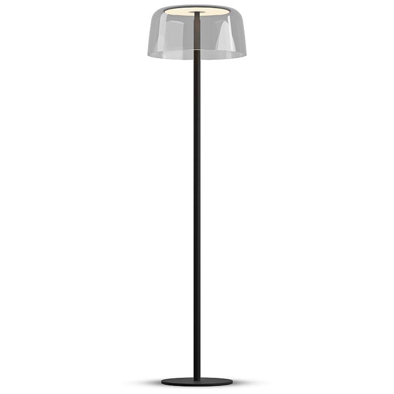 Image 4 Koncept Yurei 58" High Modern LED Clear Shade Black Finish Floor Lamp more views
