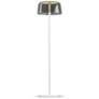2_Koncept Yurei 58" White Finish Dark Gray Glass Modern LED Floor Lamp more views