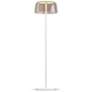 2_Koncept Yurei 58" White with Shade Tea Shade Modern LED Floor Lamp more views