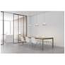 4_Koncept Yurei Circular 3 Pendant Lamp w 14" Metal Shade Blk w Gold Interior more views