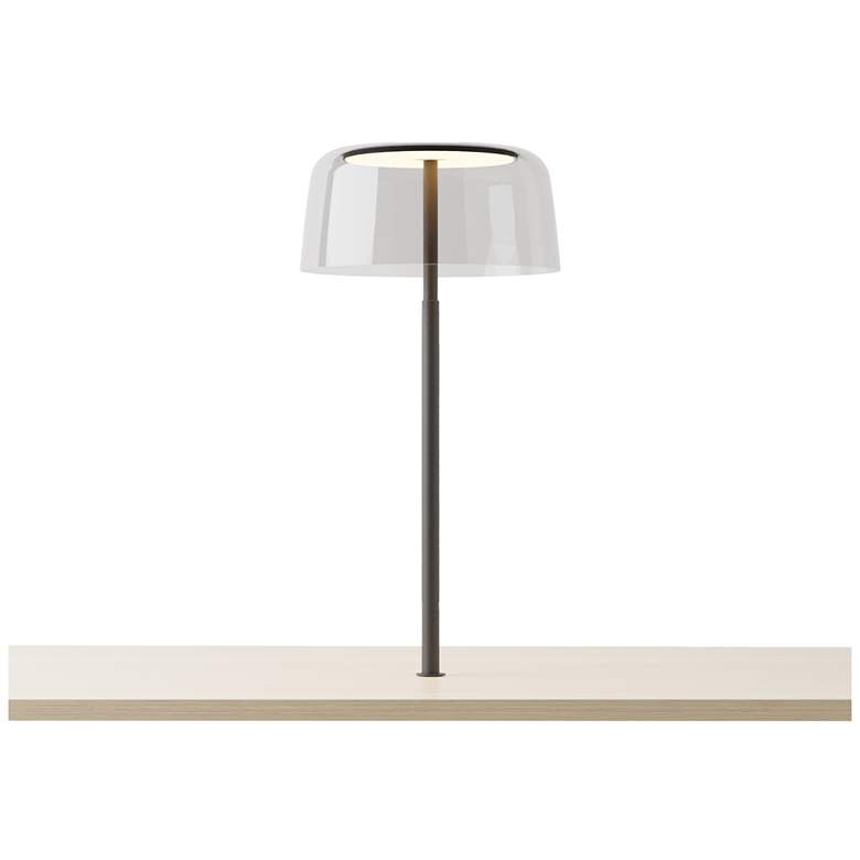 Image 1 Koncept Yurei Co-Working 22" Clear Glass Shade Black Table Lamp