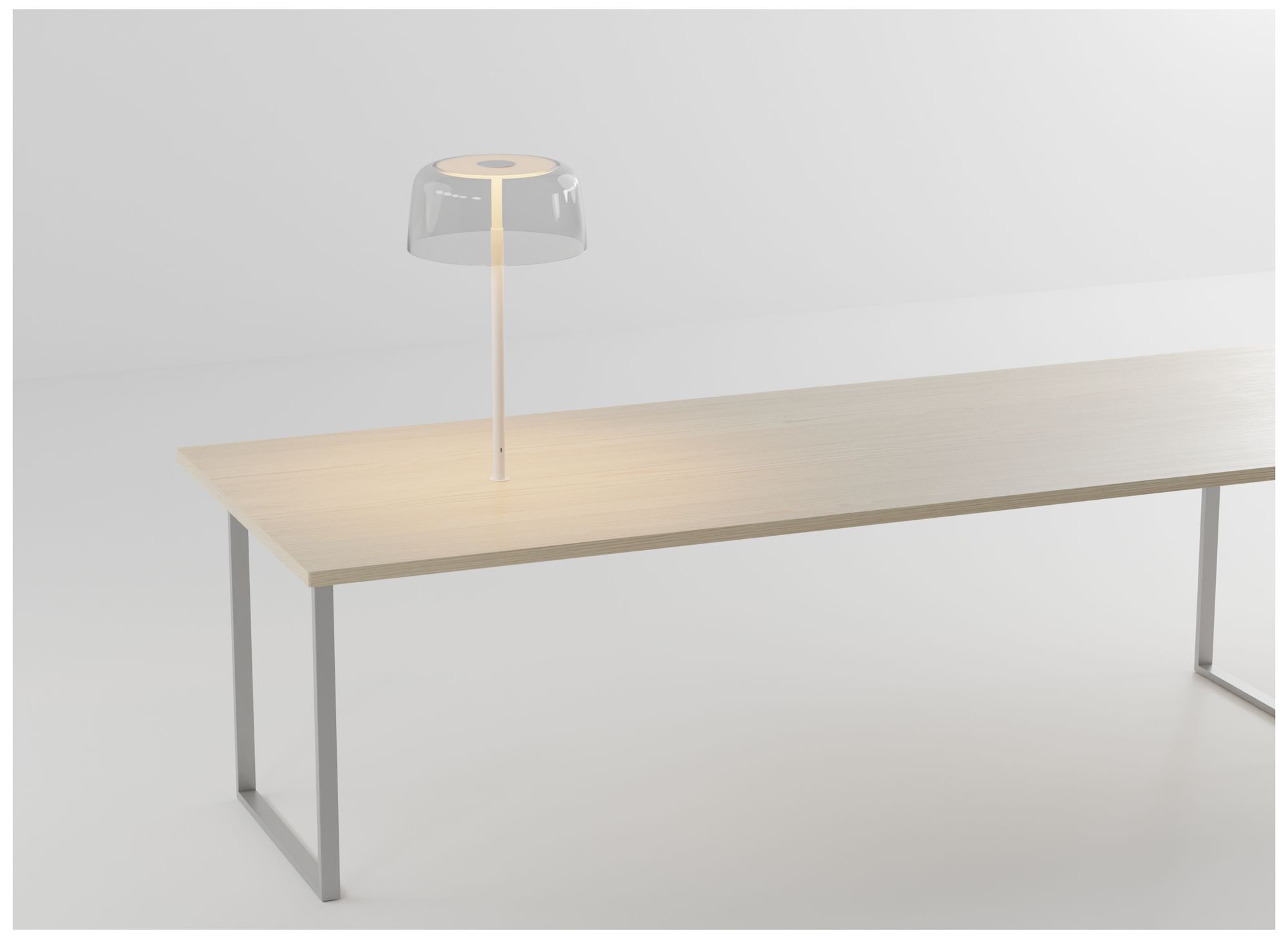 Image 4 Koncept Yurei Co-Working Lamp Blk w 14" metal Shade Black w/ Gold Inte more views