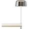 Koncept Yurei Co-Working Lamp White Edge Clamp w 14" Shade Dark Gray