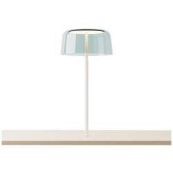 Koncept Yurei Co-Working Lamp White  w 14" Shade Blue