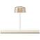 Koncept Yurei Co-Working Lamp White w 14" Shade Tea