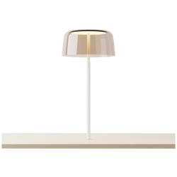 Koncept Yurei Co-Working Lamp White  w 14" Shade Tea