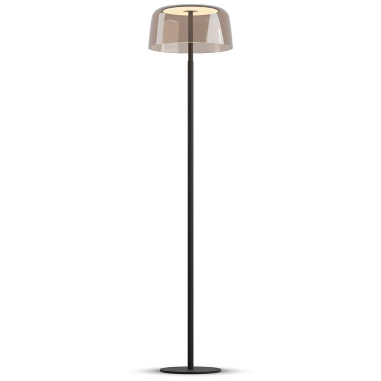 Image 1 Koncept Yurei Floor Lamp Black w 14" Shade Tea
