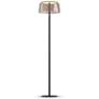 1_Koncept Yurei Floor Lamp Black w 14" Shade Tea