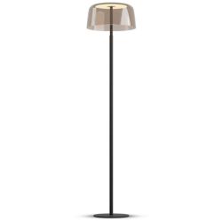 Koncept Yurei Floor Lamp Black w 14" Shade Tea
