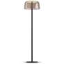 2_Koncept Yurei Floor Lamp Black w 14" Shade Tea more views