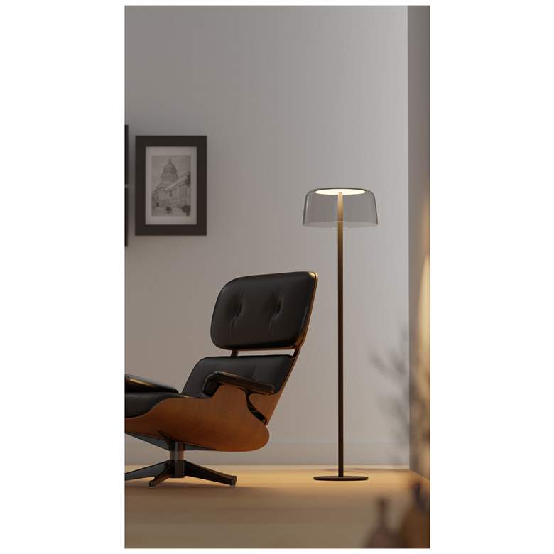 Image 3 Koncept Yurei Floor Lamp White w 14" Shade Blue more views