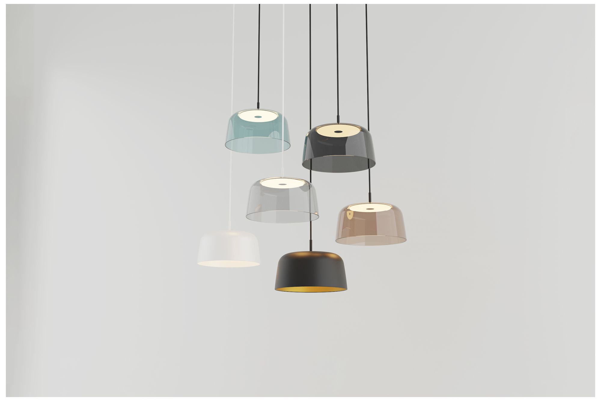 Image 3 Koncept Yurei Single Pendant Lamp Black w 14" metal Shade  Black more views