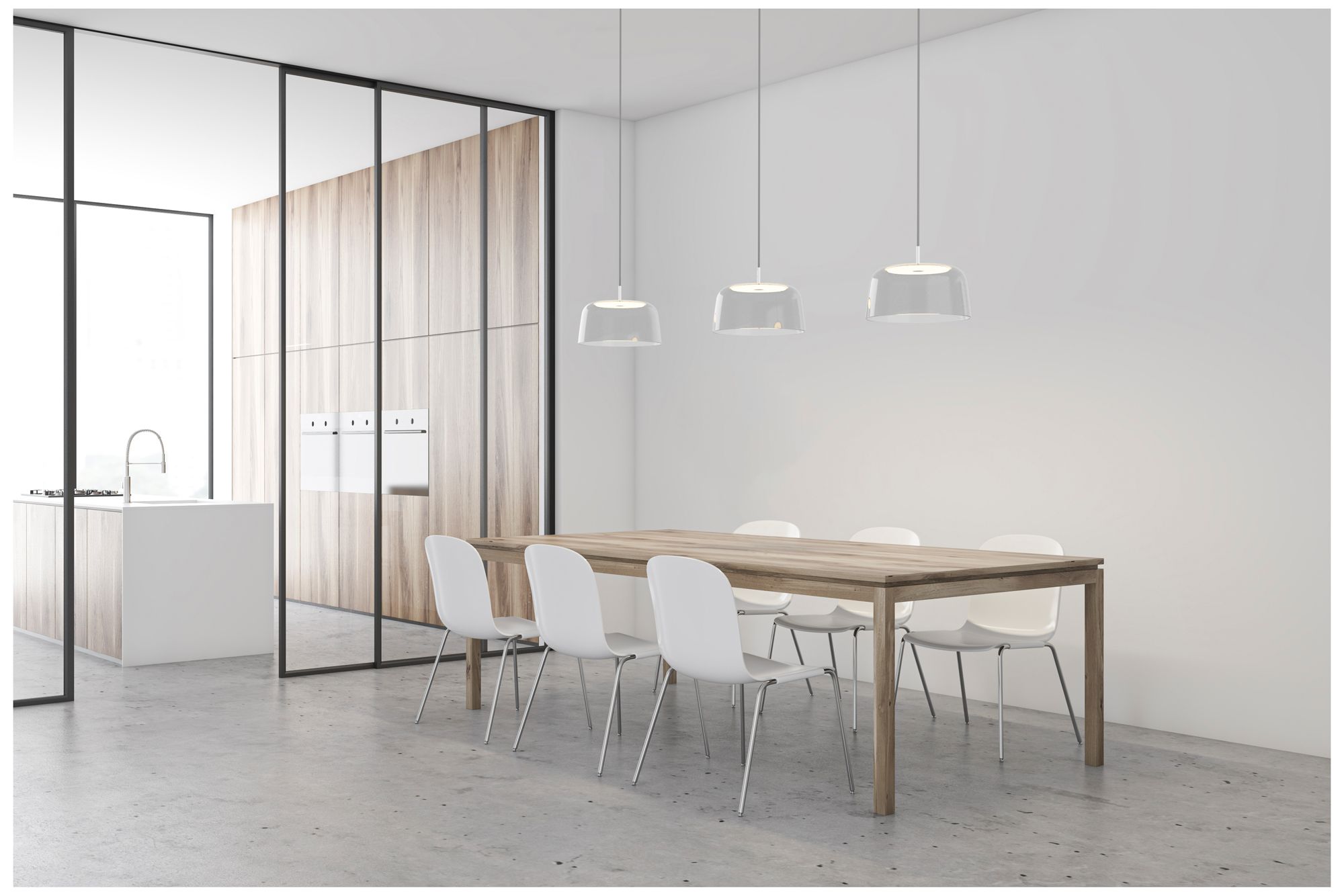 Image 5 Koncept Yurei Single Pendant Lamp Black w 14" metal Shade  Black more views