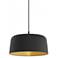 Koncept Yurei Single Pendant Lamp Black w 14" metal Shade Black