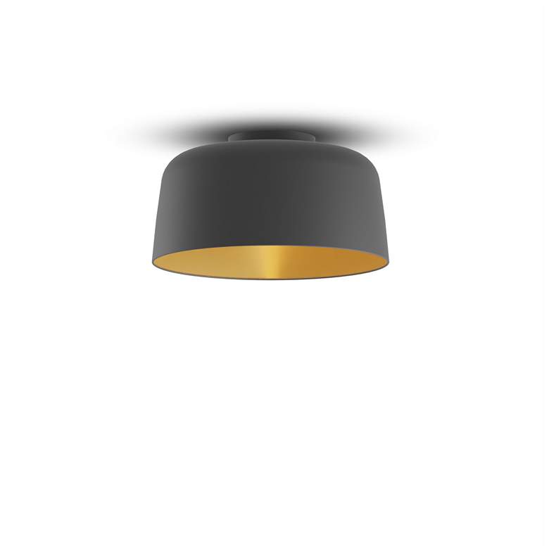 Image 2 Koncept Yurei Single Pendant Lamp Black w 14" metal Shade Black more views
