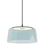 1_Koncept Yurei Single Pendant Lamp Black w 14" Shade Blue