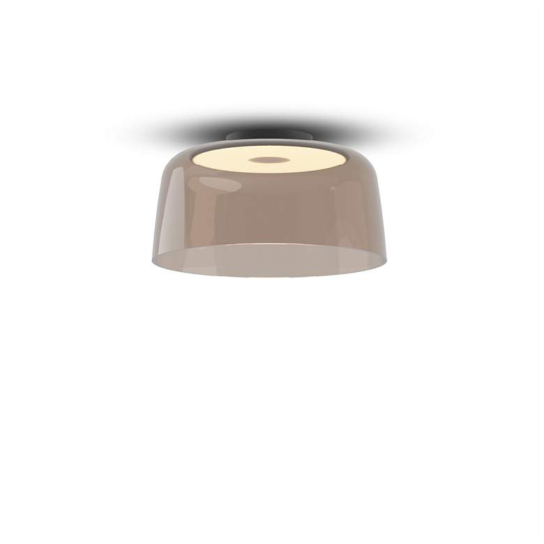 Image 2 Koncept Yurei Single Pendant Lamp Black w 14" Shade Tea Brown more views