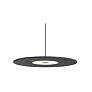 1_Koncept Yurei Single Pendant Lamp Black w 22" Acoustic Panel Charcoal
