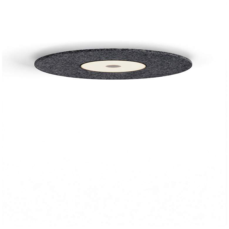 Image 2 Koncept Yurei Single Pendant Lamp Black w 22" Acoustic Panel Charcoal more views
