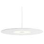 1_Koncept Yurei Single Pendant Lamp White w 22" Acoustic Panel Light Marble
