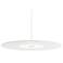 Koncept Yurei Single Pendant Lamp White w 22" Acoustic Panel Light Marble