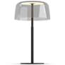 1_Koncept Yurei Table Lamp Black w 14" Shade Clear
