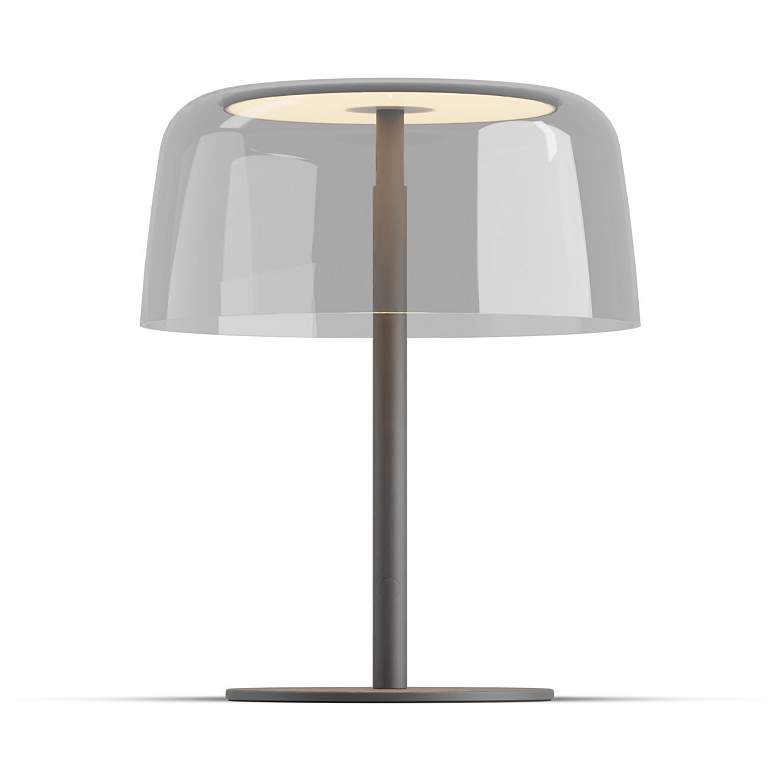 Image 2 Koncept Yurei Table Lamp Black w 14" Shade Clear more views