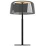 1_Koncept Yurei Table Lamp Black w 14" Shade Dark Gray