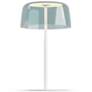 1_Koncept Yurei Table Lamp White w 14" Shade Blue