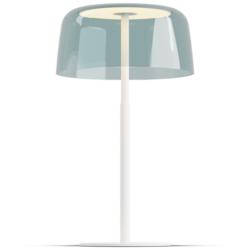 Koncept Yurei Table Lamp White w 14" Shade Blue