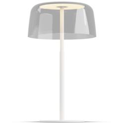 Koncept Yurei Table Lamp White w 14" Shade Clear