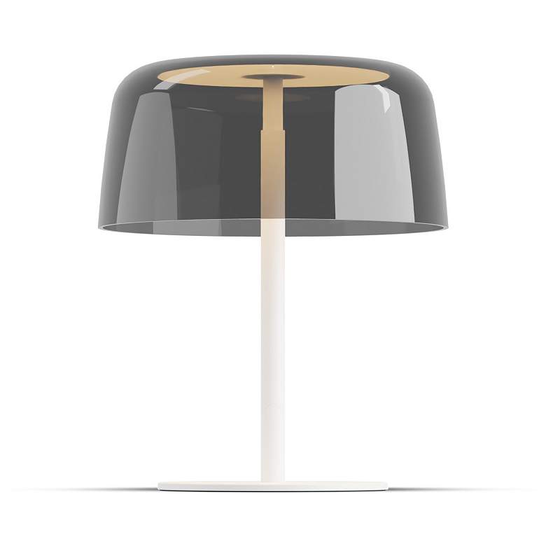 Image 2 Koncept Yurei Table Lamp White w 14" Shade Dark Gray more views