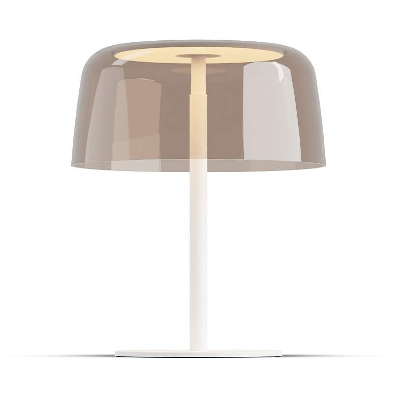 Image 2 Koncept Yurei Table Lamp White w 14" Shade Tea more views