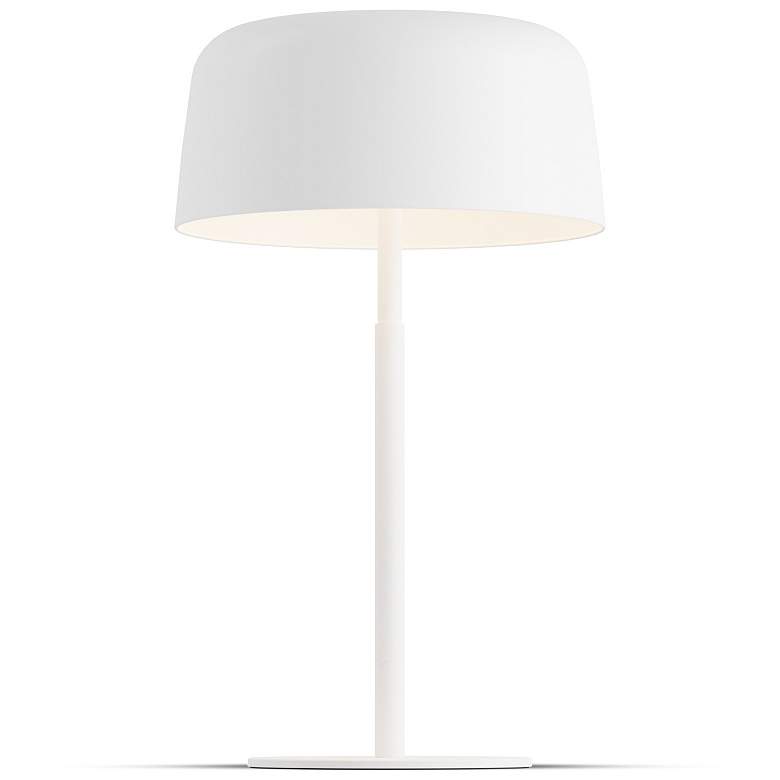 Image 1 Koncept Yurei Table Lamp White w 14" Shade White