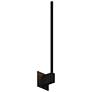 Koncept Z-Bar 24" Matte Black End-Mount Modern LED Wall Sconce