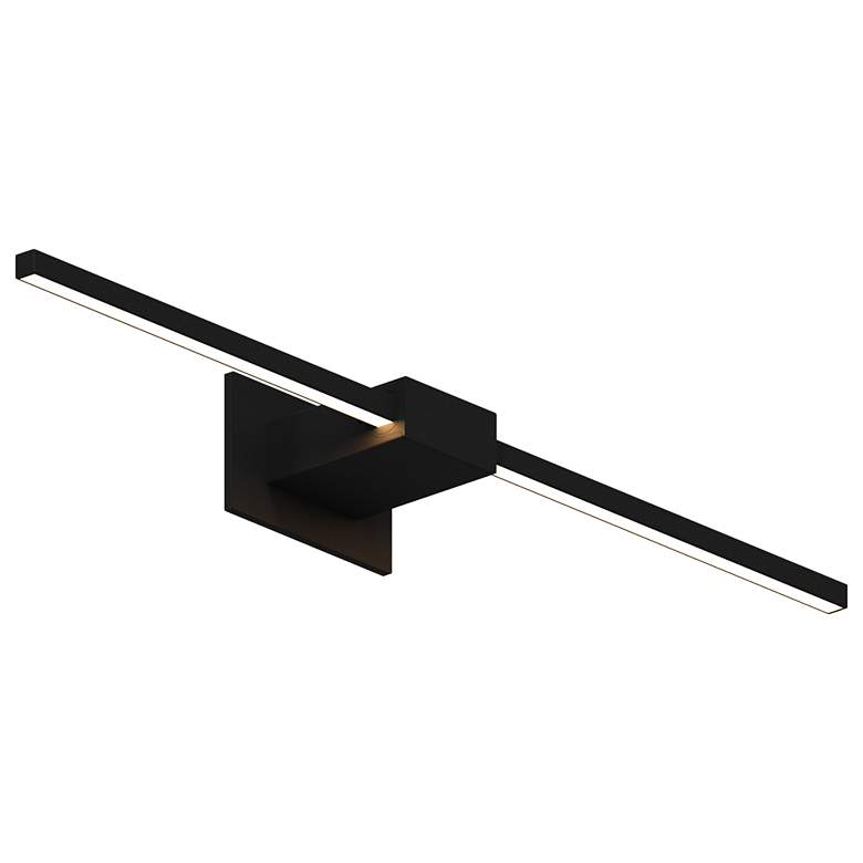 Image 1 Koncept Z-Bar 24" Matte Black Modern Linear LED Wall Sconce