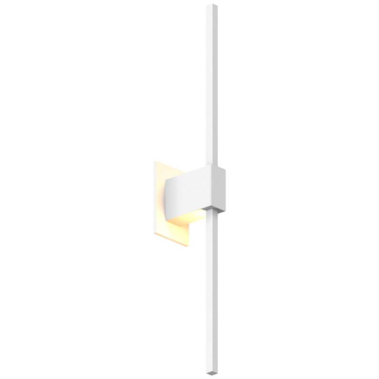 Image 1 Koncept Z-Bar 24"H Matte White Center-Mount LED Wall Sconce