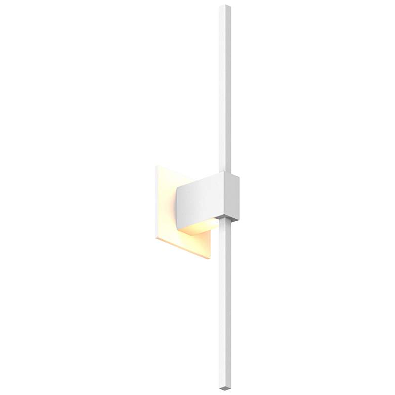 Image 2 Koncept Z-Bar 24 inchH Matte White Center-Mount LED Wall Sconce more views