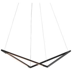 Koncept Z-Bar Bird 36" Wide Matte Black LED Pendant Light