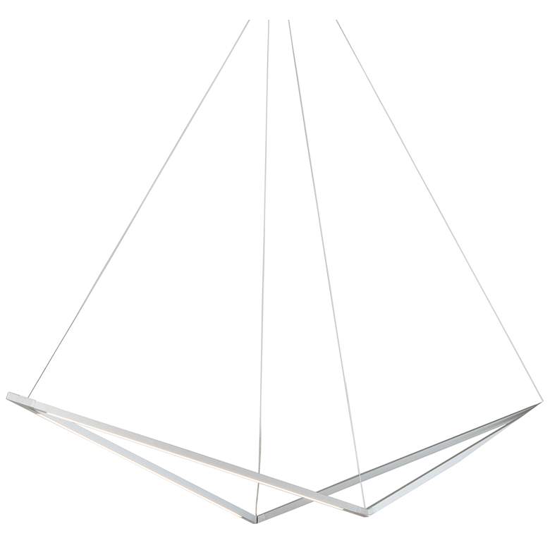 Image 2 Koncept Z-Bar Bird 48 3/4" Wide Silver LED Pendant Light